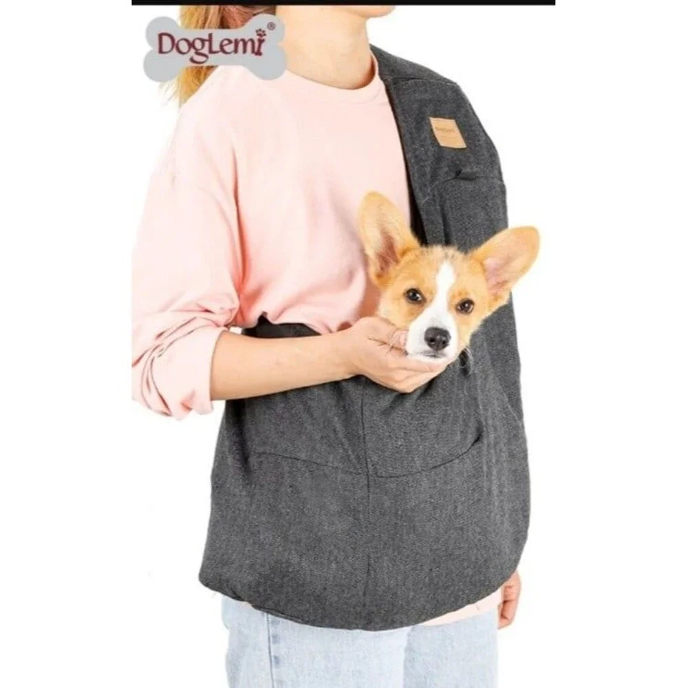 Dog /‎ Cat sling in a dark grey